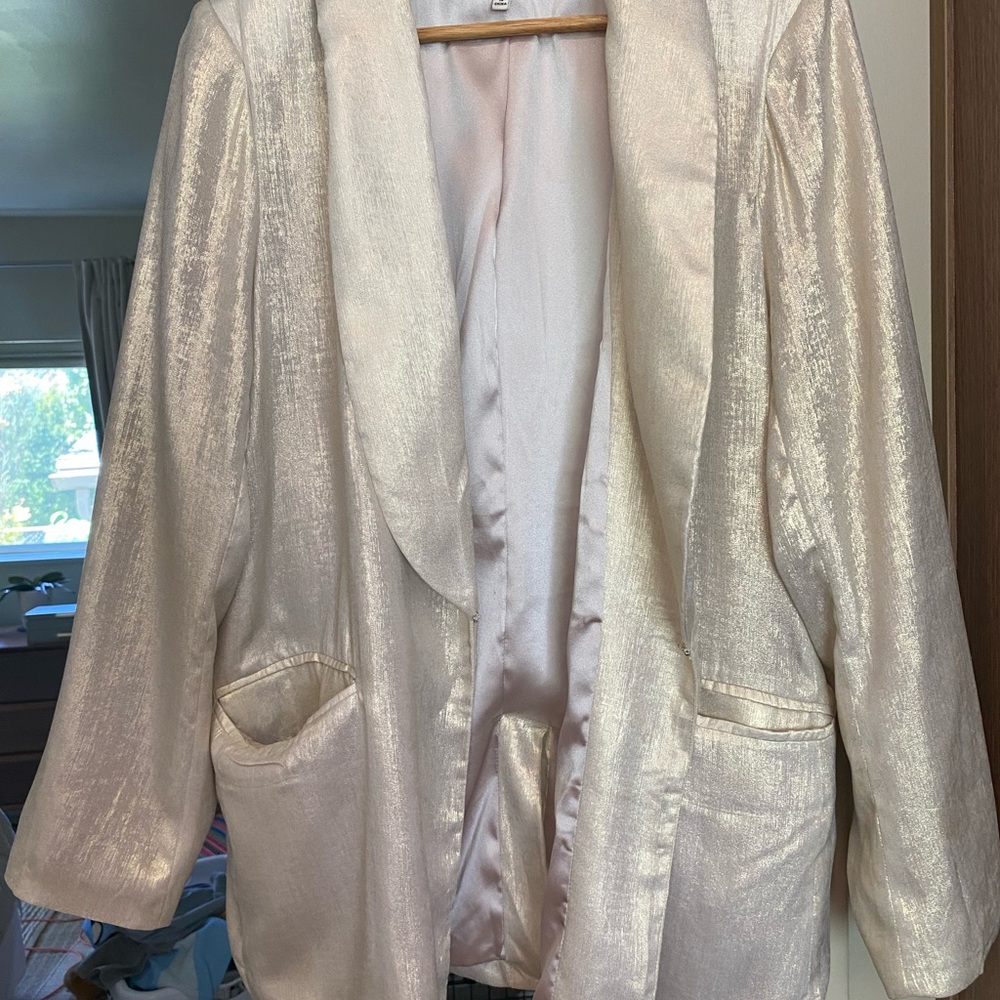 Elegant Gold Light Women's Blazer